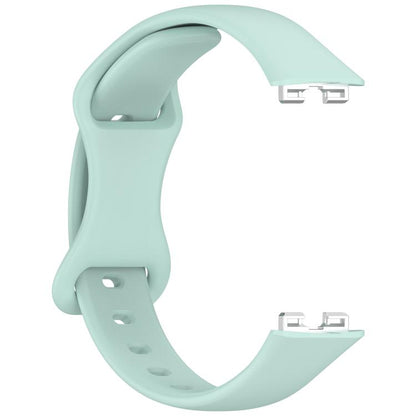 For Huawei Band 10 / 9 / 8 Kalebol Eight-character Tail Silicone Watch Strap(Haze Blue) by Kalebol
