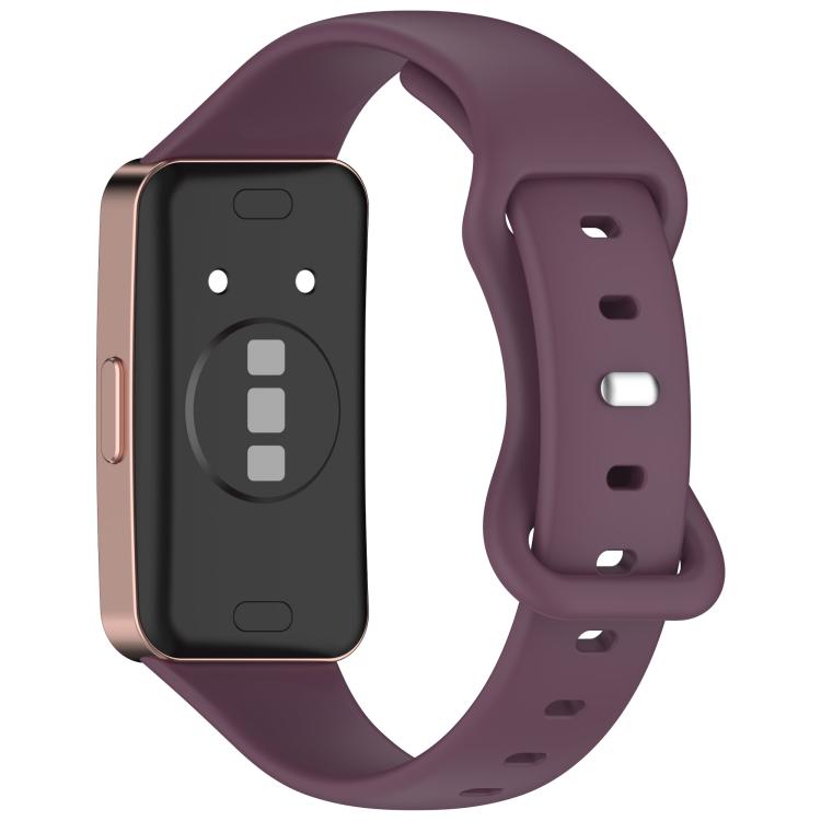 For Huawei Band 10 / 9 / 8 Kalebol Eight-character Tail Silicone Watch Strap(Smoky Purple) by Kalebol