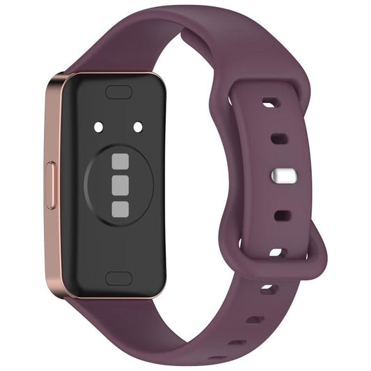 For Huawei Band 10 / 9 / 8 Kalebol Eight-character Tail Silicone Watch Strap(Smoky Purple) by Kalebol