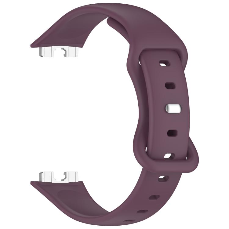 For Huawei Band 10 / 9 / 8 Kalebol Eight-character Tail Silicone Watch Strap(Smoky Purple) by Kalebol