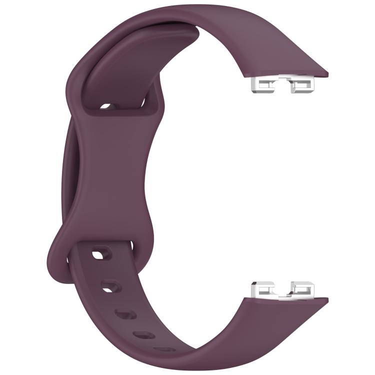 For Huawei Band 10 / 9 / 8 Kalebol Eight-character Tail Silicone Watch Strap(Smoky Purple) by Kalebol