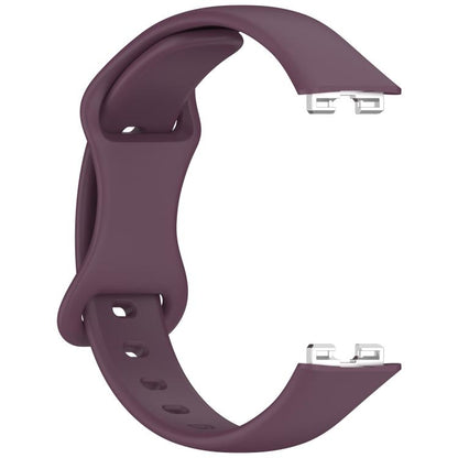 For Huawei Band 10 / 9 / 8 Kalebol Eight-character Tail Silicone Watch Strap(Smoky Purple) by Kalebol