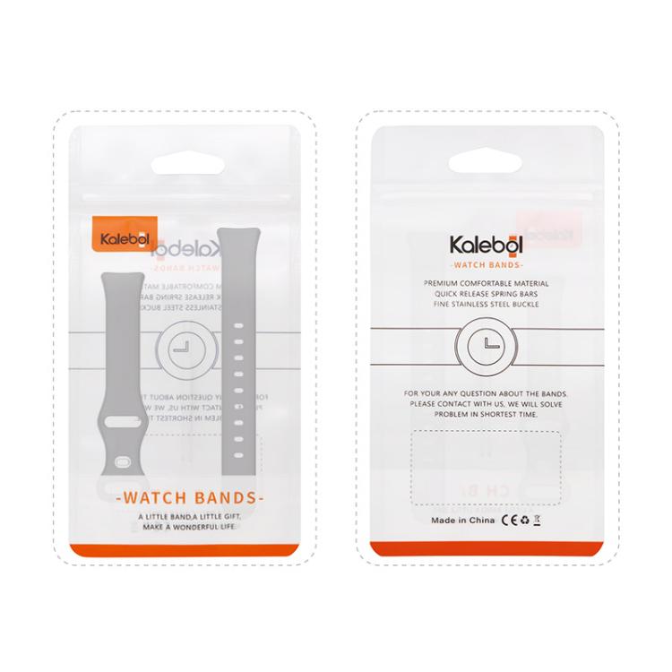 For Huawei Band 10 / 9 / 8 Kalebol Eight-character Tail Silicone Watch Strap(Black) by Kalebol