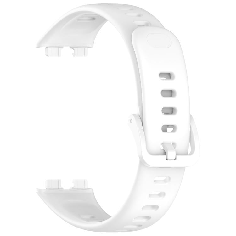 For Huawei Band 10 / 9 / 8 Kalebol Colorful Buckle Silicone Watch Strap(White) by Kalebol