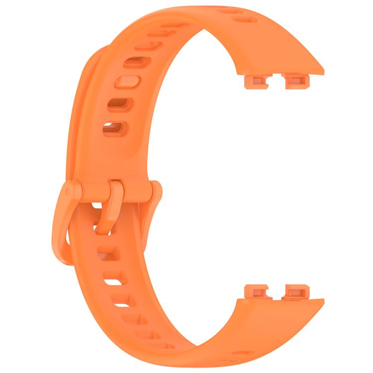 For Huawei Band 10 / 9 / 8 Kalebol Colorful Buckle Silicone Watch Strap(Orange) by Kalebol