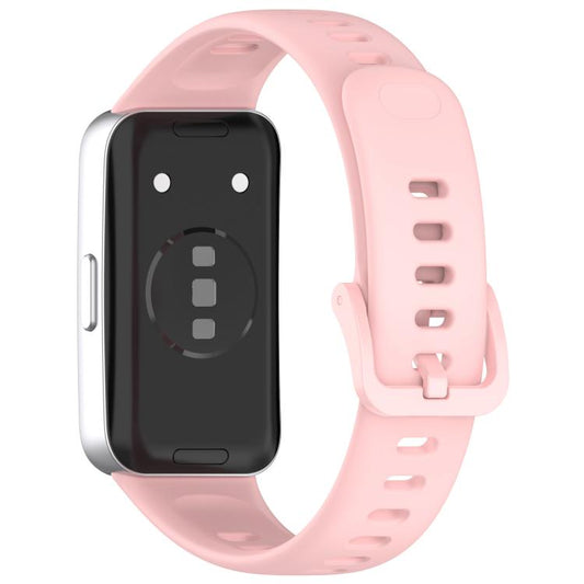 For Huawei Band 10 / 9 / 8 Kalebol Colorful Buckle Silicone Watch Strap(Pink) by Kalebol