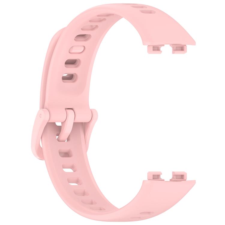 For Huawei Band 10 / 9 / 8 Kalebol Colorful Buckle Silicone Watch Strap(Pink) by Kalebol