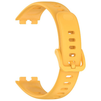 For Huawei Band 10 / 9 / 8 Kalebol Colorful Buckle Silicone Watch Strap(Yellow) by Kalebol