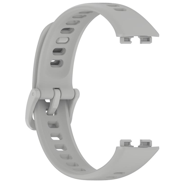 For Huawei Band 10 / 9 / 8 Kalebol Colorful Buckle Silicone Watch Strap(Grey) by Kalebol