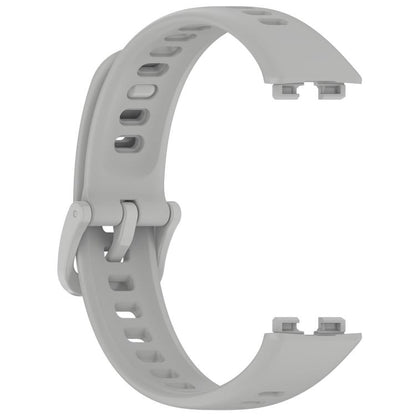 For Huawei Band 10 / 9 / 8 Kalebol Colorful Buckle Silicone Watch Strap(Grey) by Kalebol