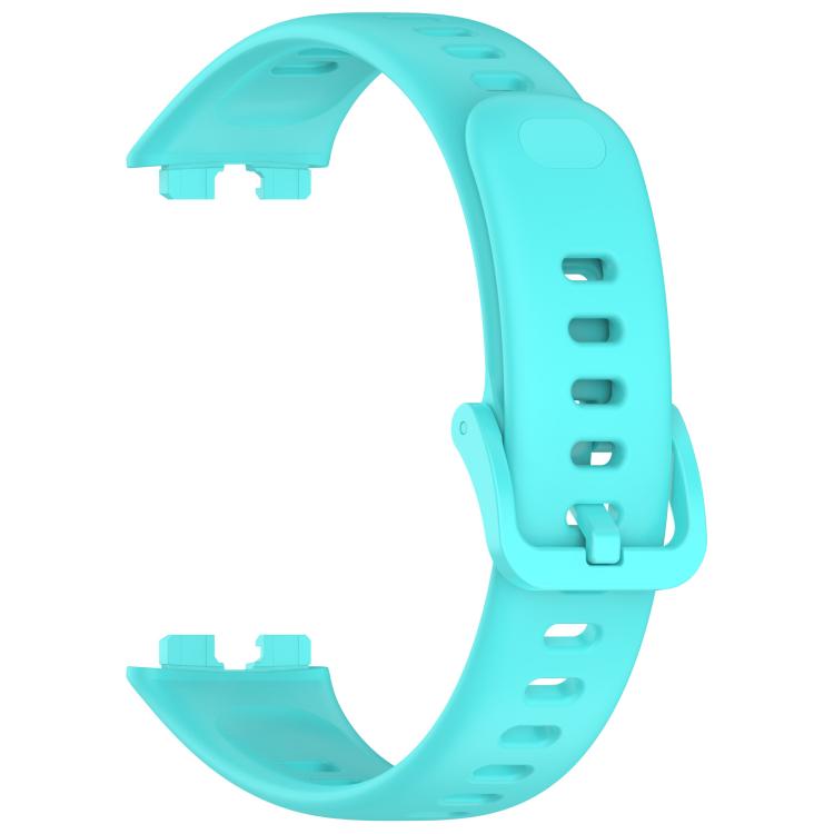 For Huawei Band 10 / 9 / 8 Kalebol Colorful Buckle Silicone Watch Strap(Teal) by Kalebol