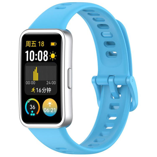 For Huawei Band 10 / 9 / 8 Kalebol Colorful Buckle Silicone Watch Strap(Sky Blue) by Kalebol