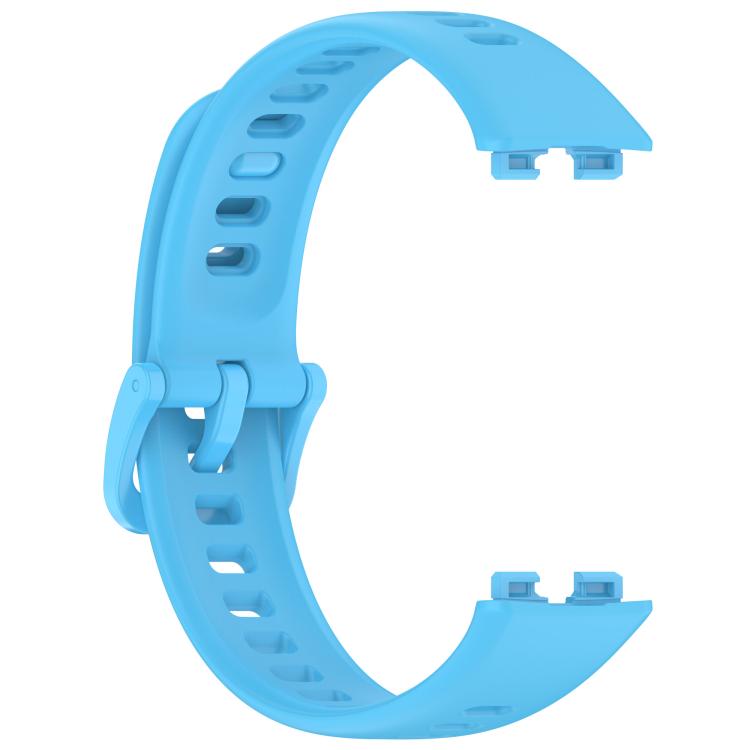 For Huawei Band 10 / 9 / 8 Kalebol Colorful Buckle Silicone Watch Strap(Sky Blue) by Kalebol