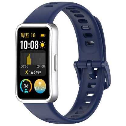 For Huawei Band 10 / 9 / 8 Kalebol Colorful Buckle Silicone Watch Strap(Blue) by Kalebol