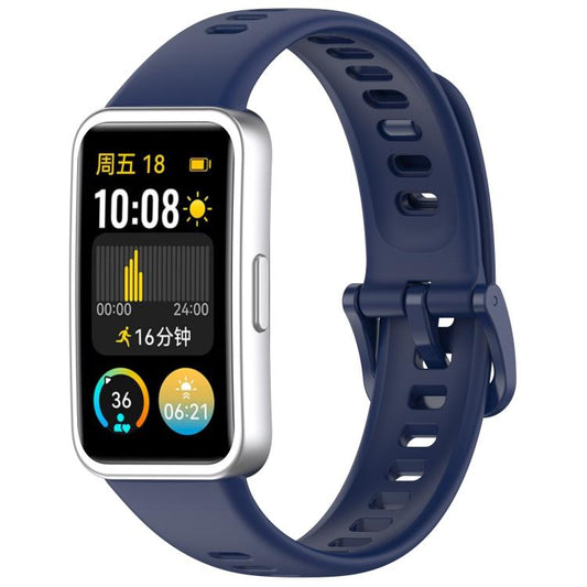 For Huawei Band 10 / 9 / 8 Kalebol Colorful Buckle Silicone Watch Strap(Blue) by Kalebol