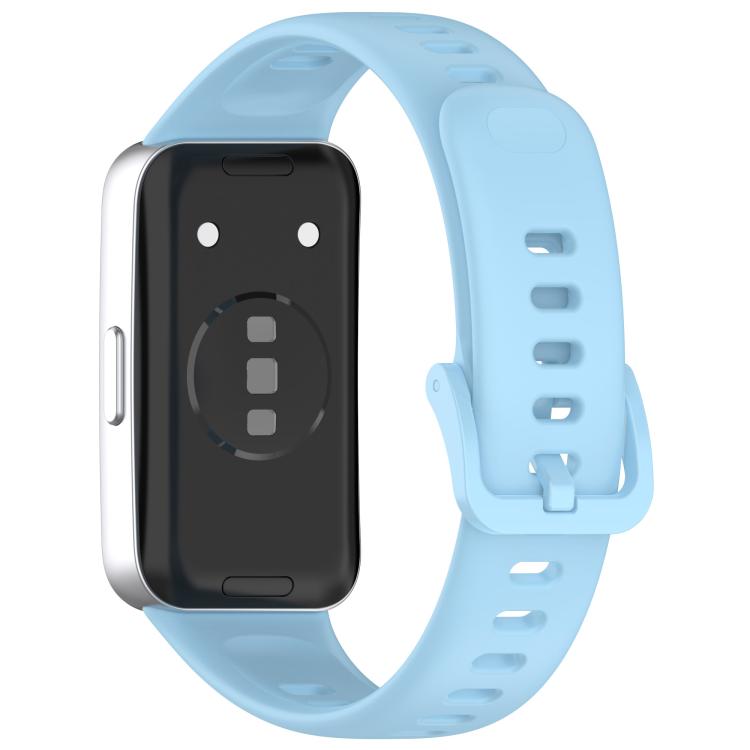 For Huawei Band 10 / 9 / 8 Kalebol Colorful Buckle Silicone Watch Strap(Cloud Blue) by Kalebol