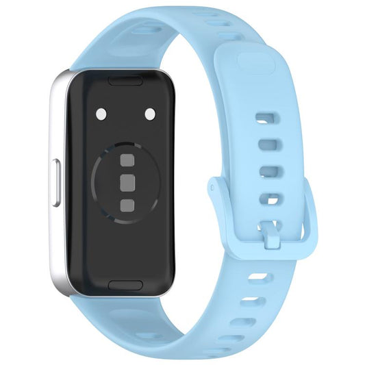 For Huawei Band 10 / 9 / 8 Kalebol Colorful Buckle Silicone Watch Strap(Cloud Blue) by Kalebol
