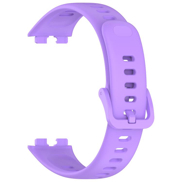 For Huawei Band 10 / 9 / 8 Kalebol Colorful Buckle Silicone Watch Strap(lilac) by Kalebol