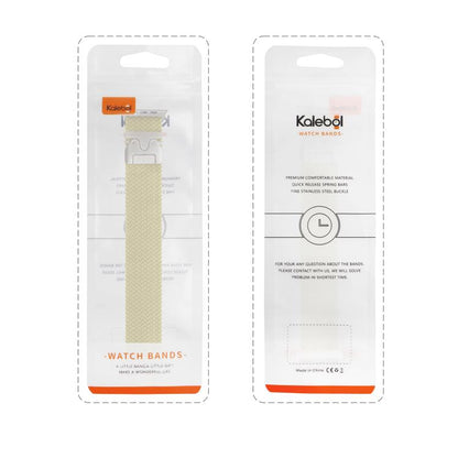 For Apple Watch 46mm / 49mm / 45mm / 44mm Kalebol Wide Umbrella Braided Strap(Black) by Kalebol