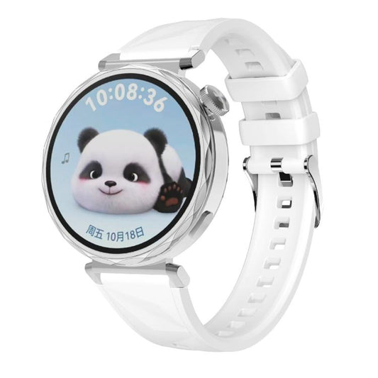 Kalebol 18mm Universal Diamond Embossed Silicone Strap(White) by Kalebol