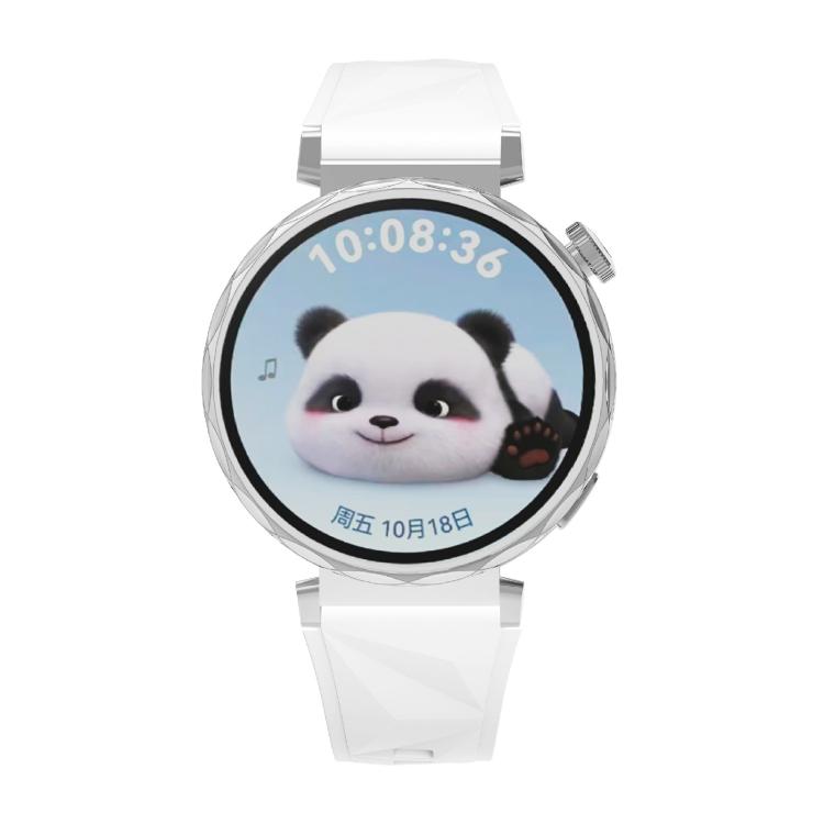 Kalebol 18mm Universal Diamond Embossed Silicone Strap(White) by Kalebol