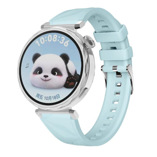 Kalebol 18mm Universal Diamond Embossed Silicone Strap(Ice Blue) by Kalebol