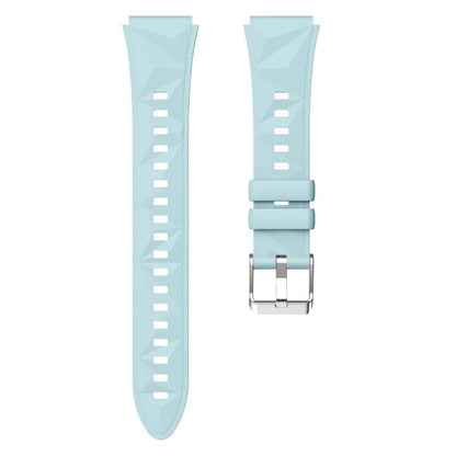 Kalebol 18mm Universal Diamond Embossed Silicone Strap(Ice Blue) by Kalebol