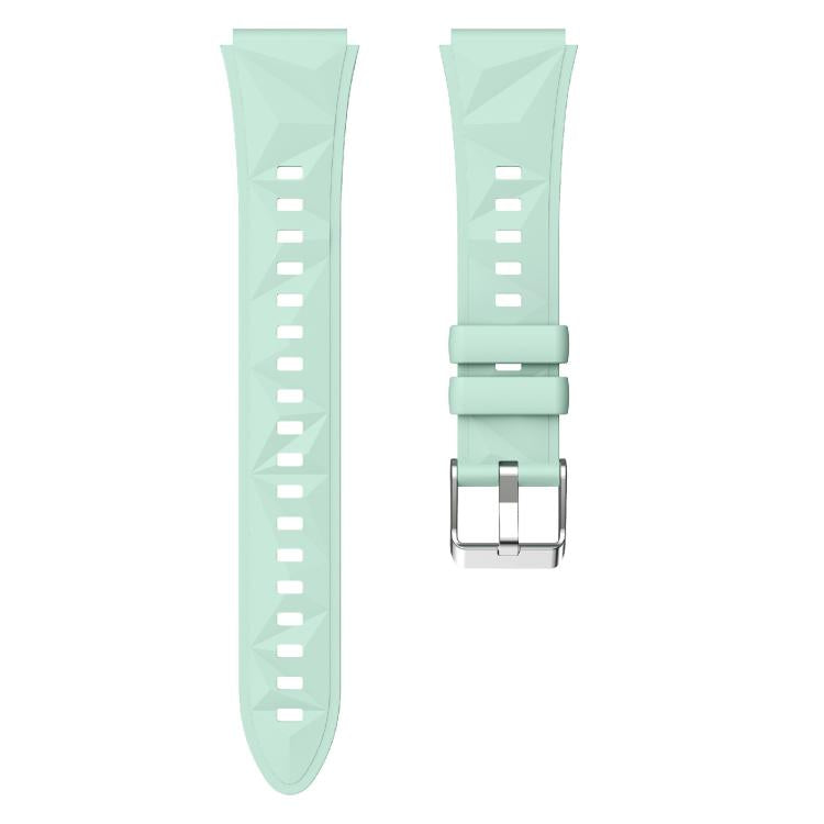 Kalebol 18mm Universal Diamond Embossed Silicone Strap(Grass Green) by Kalebol