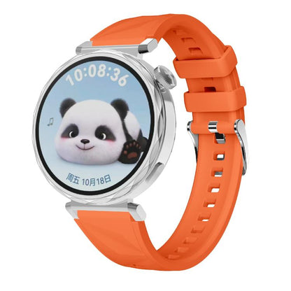 Kalebol 18mm Universal Diamond Embossed Silicone Strap(Orange) by Kalebol