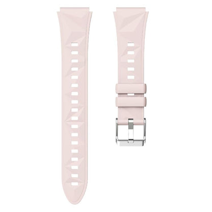 Kalebol 18mm Universal Diamond Embossed Silicone Strap(Pink) by Kalebol