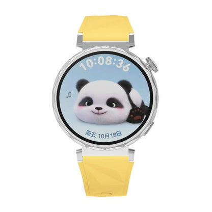 Kalebol 18mm Universal Diamond Embossed Silicone Strap(Yellow) by Kalebol