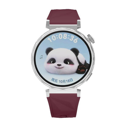 Kalebol 18mm Universal Diamond Embossed Silicone Strap(Wine Red) by Kalebol