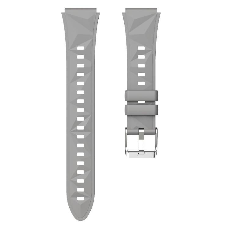 Kalebol 18mm Universal Diamond Embossed Silicone Strap(Space Grey) by Kalebol