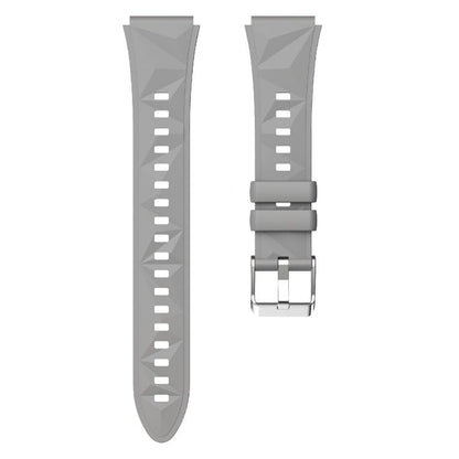 Kalebol 18mm Universal Diamond Embossed Silicone Strap(Space Grey) by Kalebol