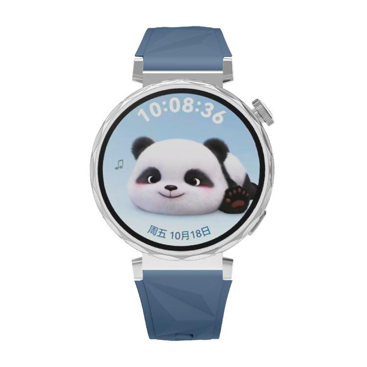 Kalebol 18mm Universal Diamond Embossed Silicone Strap(Topa Blue) by Kalebol