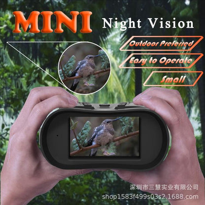 NVG80 3 inch LCD Screen HD Binocular Digital Night Vision Device(Black) by bashfashion