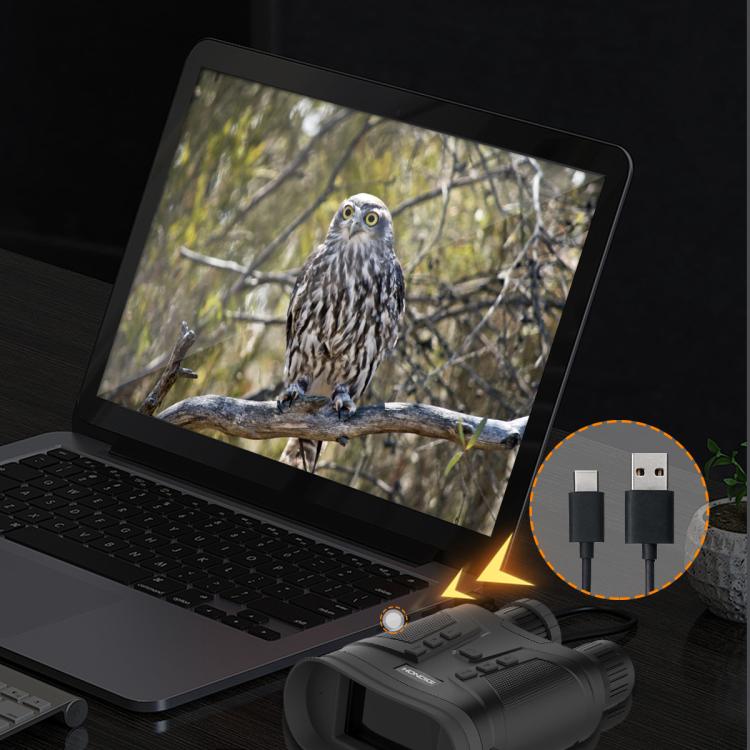 NVG80 3 inch LCD Screen HD Binocular Digital Night Vision Device(Black) by bashfashion