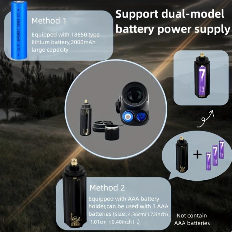 NVG355 4K HD Monocular Digital Night Vision Device(Black) by bashfashion