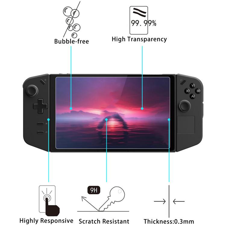 For Lenovo Legion Go S 8.0 inch 9H 0.3mm Explosion-proof Tempered Glass Film by bashfashion