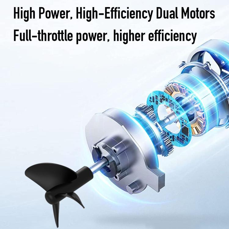 D26C Two Hoppers Smart Remote Control Fishing Bait Boat Support GPS Positioning, Plug:US Plug by bashfashion