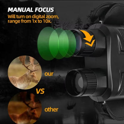 NVG800LS 3 inch LCD Screen Binocular Digital Night Vision Device(Black) by bashfashion