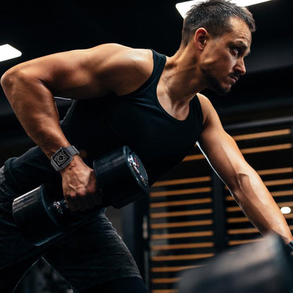 For Apple Watch 46mm / 45mm / 44mm / 42mm VIETAO Carbon Fiber Silicone Strap(Transparent Grey) by VIETAO