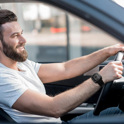 For Apple Watch Ultra 2 / 1 49mm VIETAO Carbon Fiber Silicone Strap(Black) by VIETAO