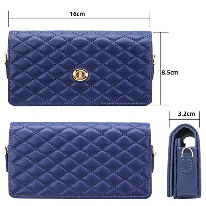 For Samsung Galaxy Z Fold Series VIETAO Rhombic Texture Bag PU Fold Phone Case(Black) by VIETAO