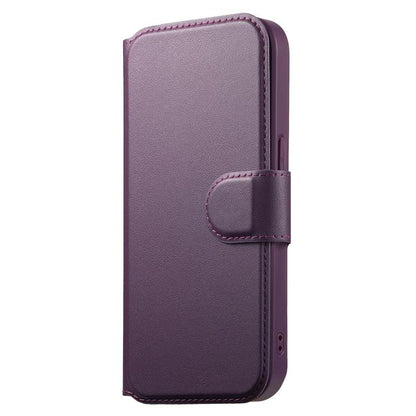 For iPhone 13 Pro Max CaseNeo Finger Grip Strap MagSafe Leather Phone Case(Purple) by CaseNeo