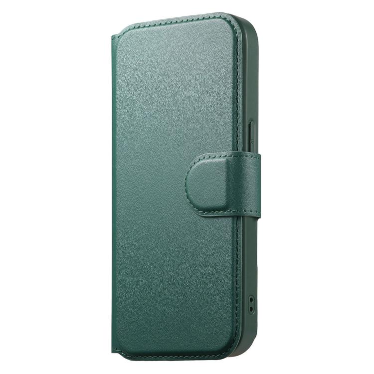 For iPhone 12 / 12 Pro CaseNeo Finger Grip Strap MagSafe Leather Phone Case(Green) by CaseNeo