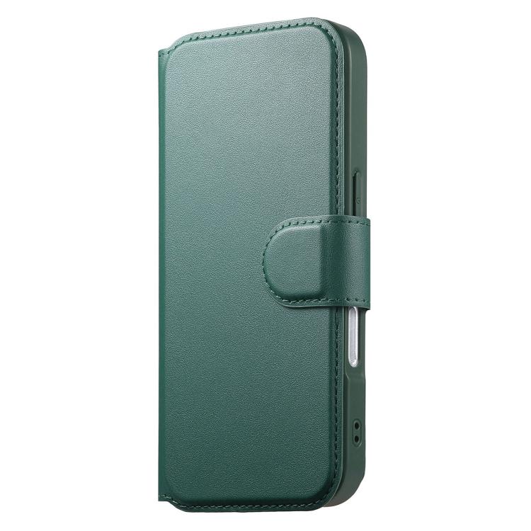 For iPhone 17 Pro CaseNeo Finger Grip Strap MagSafe Leather Phone Case(Green) by CaseNeo