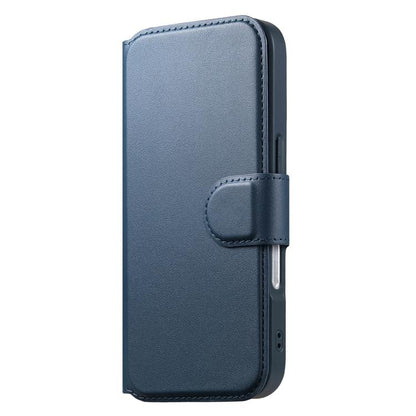 For iPhone 17 Pro CaseNeo Finger Grip Strap MagSafe Leather Phone Case(Blue) by CaseNeo