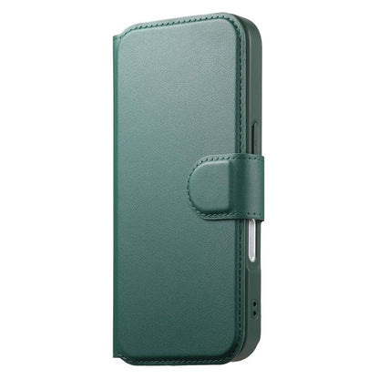 For iPhone 17 CaseNeo Finger Grip Strap MagSafe Leather Phone Case(Green) by CaseNeo