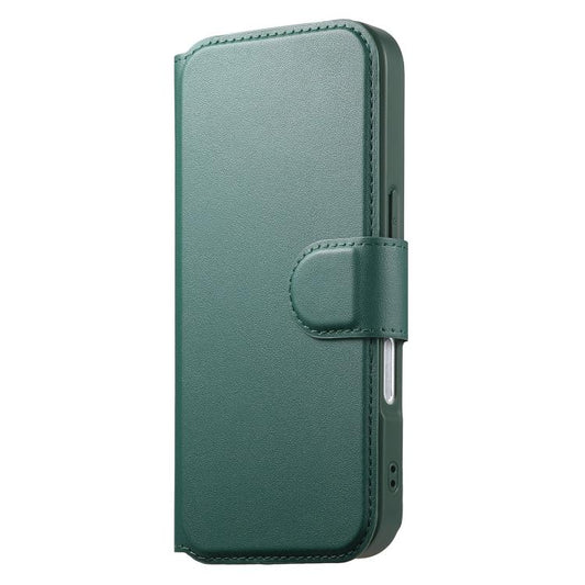 For iPhone 17 CaseNeo Finger Grip Strap MagSafe Leather Phone Case(Green) by CaseNeo